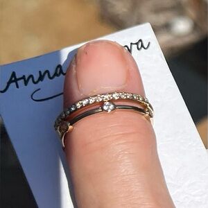 Anna & Ava Gold-Tone rings